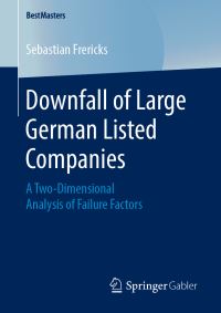 Book Cover for Downfall of Large German Listed Companies by Sebastian Frericks