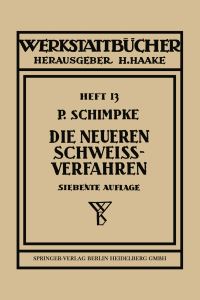 Book Cover for Die Neueren Schweiverfahren by Paul Schimpke