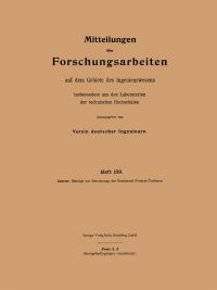 Book Cover for Mitteilungen Über Forschungsarbeiten Auf Dem Gebiete Des Ingenieurwesens by Rudolf Camerer