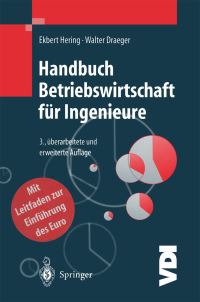 Book Cover for Handbuch Betriebswirtschaft Für Ingenieure by Ekbert Hering