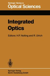Book Cover for Integrated Optics by HP Nolting, R Ulrich
