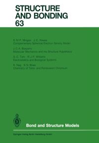 Book Cover for Bond and Structure Models by JCA Boeyens, SN Bose, JC Hawes, DMP Mingos, K Nag, SC Tam, RJP Williams