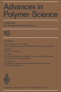 Book Cover for Fortschritte Der Hochpolymeren-Forschung by HJ Cantow, G DallAsta, J D Ferry, H Fujita, W Kern, G Natta, S Okamura, C G Overberger, W Prins, G V Schulz, William P Slichter, A J Staverman, J K Stille, H A Stuart
