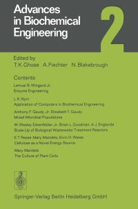 Book Cover for Advances in Biochemical Engineering 2 by T. K. Ghose, A. Fiechter, N. Blakebrough