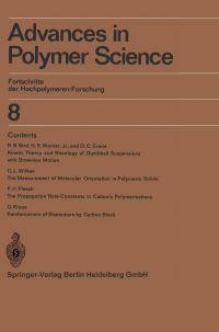 Book Cover for Advances in Polymer Science by Prof Dr HJ Cantow, Dr G DallAsta, Prof Dr J D Ferry, Prof Dr H Fujita, Prof Dr W Kern, Prof Dr G Natta, Prof Dr S Okamura, Prof Dr C G Overberger, Prof Dr W Prins, Prof Dr G V Schulz, Dr William P Sli