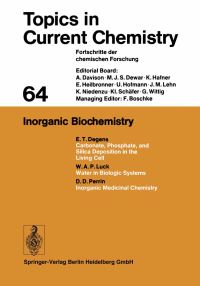 Book Cover for Inorganic Biochemistry by Kendall N Houk, Christopher A Hunter, Michael J Krische, JeanMarie Lehn, Steven V Ley, Massimo Olivucci, Joachim Thiem, Margherita Venturi, Pierre Vogel, ChiHuey Wong, Henry N C Wong, Hisashi Yamamoto
