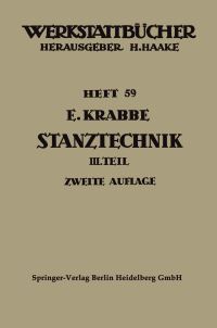 Book Cover for Stanztechnik by Erich Krabbe, Werner Malmberg