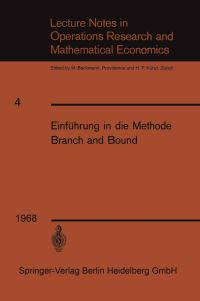 Book Cover for Einführung in Die Methode Branch and Bound by Franz Weinberg