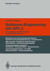Book Cover for Software-Engineering Mit APL2 by WulfDieter Wagner