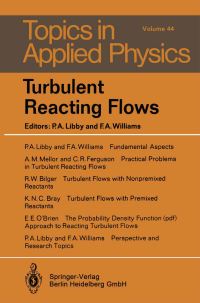 Book Cover for Turbulent Reacting Flows by PA Libby, RW Bilger, FA Williams, KNC Bray, EE OBrien, CR Ferguson, PA Libby, AM Mellor, FA Williams