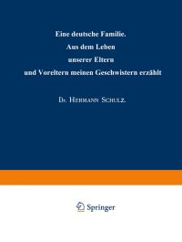 Book Cover for Eine Deutsche Familie by Hermann Schulz