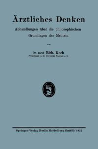 Book Cover for Årztliches Denken by Richard Koch