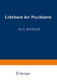 Book Cover for Lehrbuch Der Psychiatrie by Eugen Bleuler