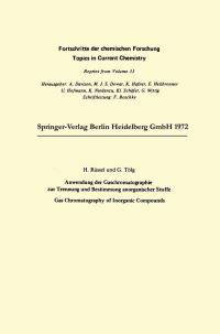Book Cover for Anwendung Der Gaschromatographie Zur Trennung Und Bestimmung Anorganischer Stoffe by Harald Ruessel, Günther Tölg