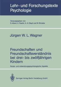 Book Cover for Freundschaften Und Freundschaftsverständnis Bei Drei- Bis Zwölfjährigen Kindern by W L Jürgen Wagner