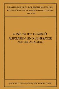 Book Cover for Aufgaben Und Lehrsätze Aus Der Analysis by James Allister Jenkins, Giorgio Philip Szegö