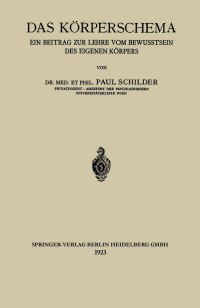 Book Cover for Das Körperschema by Paul Schilder