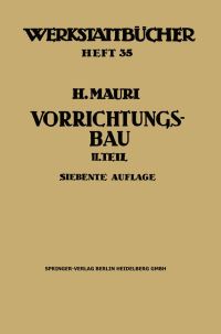 Book Cover for Der Vorrichtungsbau by Heinrich Mauri