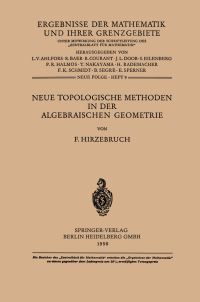 Book Cover for Neue Topologische Methoden in Der Algebraischen Geometrie by Friedrich Hirzebruch