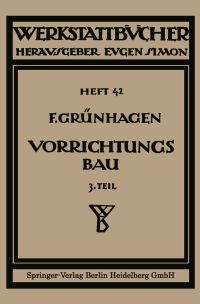 Book Cover for Der Vorrichtungsbau by Fritz Klautke