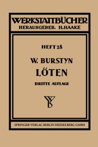 Book Cover for Das Löten by Walter Burstyn, Walther Burstyn