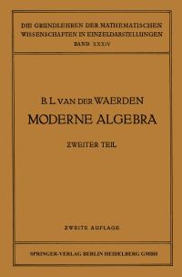 Book Cover for Moderne Algebra by Bartel Leendert Waerden, Emil Artin, Emmy Noether
