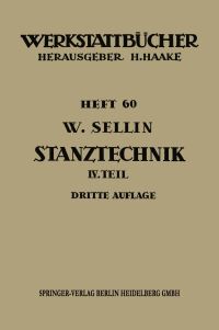 Book Cover for Stanztechnik by Walter Sellin