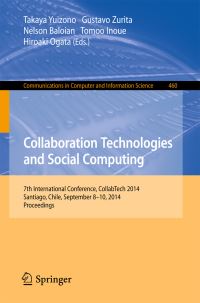 Book Cover for Collaboration Technologies and Social Computing by CollabTech Conference