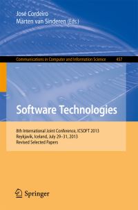 Book Cover for Software Technologies by ICSOFT Conference
