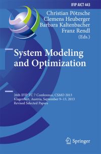 Book Cover for System Modeling and Optimization by IFIP Conference on System Modeling and Optimization, IFIP TC7 Organization