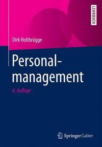 Book Cover for Personalmanagement by Dirk Holtbrügge