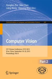 Book Cover for Computer Vision by CCCV Conference