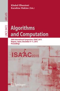 Book Cover for Algorithms and Computation by ISAAC Symposium
