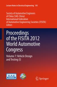 Book Cover for Proceedings of the FISITA 2012 World Automotive Congress by SAEChina,   FISITA