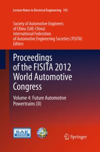 Book Cover for Proceedings of the FISITA 2012 World Automotive Congress by SAEChina,   FISITA