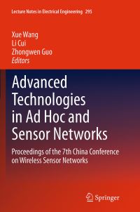 Book Cover for Advanced Technologies in Ad Hoc and Sensor Networks by CWSN Conference