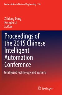 Book Cover for Proceedings of the 2015 Chinese Intelligent Automation Conference by Zhidong Deng, Hongbo Li