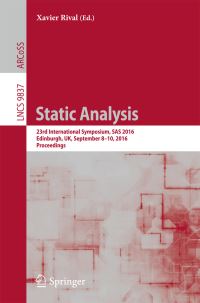 Book Cover for Static Analysis Programming and Software Engineering by Xavier Rival