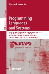 Book Cover for Programming Languages and Systems by European Symposium on Programming, ETAPS Conference