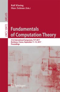 Book Cover for Fundamentals of Computation Theory by FCT Symposium