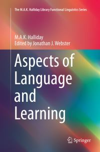Book Cover for Aspects of Language and Learning by MAK Halliday