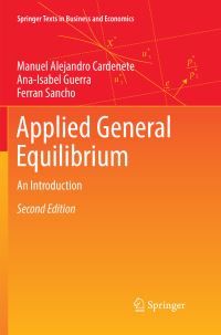 Book Cover for Applied General Equilibrium by Manuel Alejandro Cardenete, AnaIsabel Guerra, Ferran Sancho
