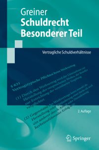 Book Cover for Schuldrecht Besonderer Teil by Stefan Greiner