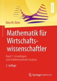 Book Cover for Mathematik Für Wirtschaftswissenschaftler by Hans M Dietz