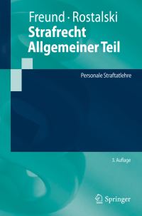 Book Cover for Strafrecht Allgemeiner Teil by Georg Freund, Frauke Rostalski