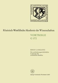 Book Cover for Der Architekturgeschichtliche Ursprung Der Christlichen Basilika by Ernst Langlotz