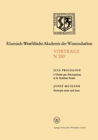Book Cover for L'Ordre Par Fluctuations Et Le Système Social / Entropie Einst Und Jetzt by Ilya Prigogine, Josef Meixner