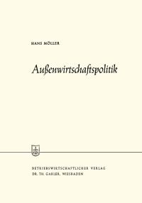 Book Cover for Auenwirtschaftspolitik by Hans Möller