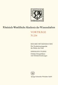 Book Cover for Die Produktionskapazität Der Böden Der Erde. Globale Energiebilanz Und Klimaschwankungen by Hermann Flohn