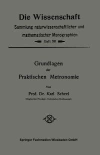 Book Cover for Grundlagen Der Praktischen Metronomie by Karl Scheel